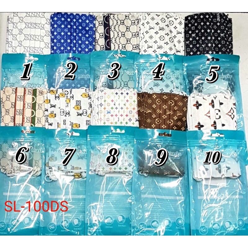 MASKER EARLOOP/NON HIJAB 3ply MOTIF BRAND