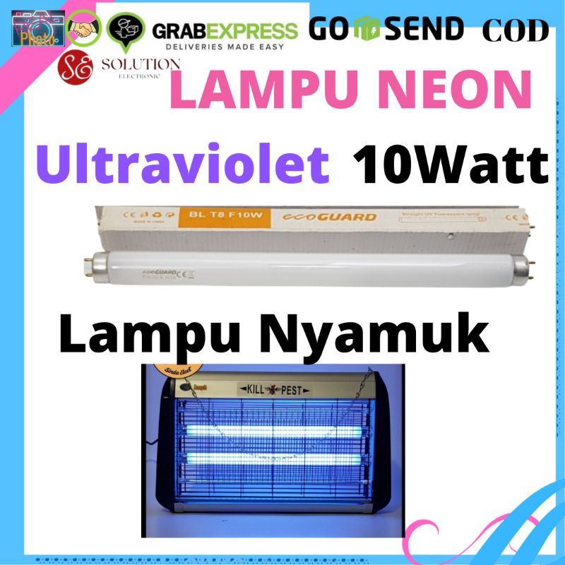 lampu Nyamuk Ultraviolet Neon 10 Watt Lampu Neon Biru Ultraviolet