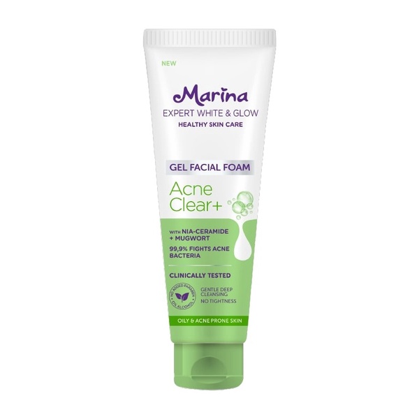 Marina Whip Facial Foam Bright/Hydra/Acne 100mL