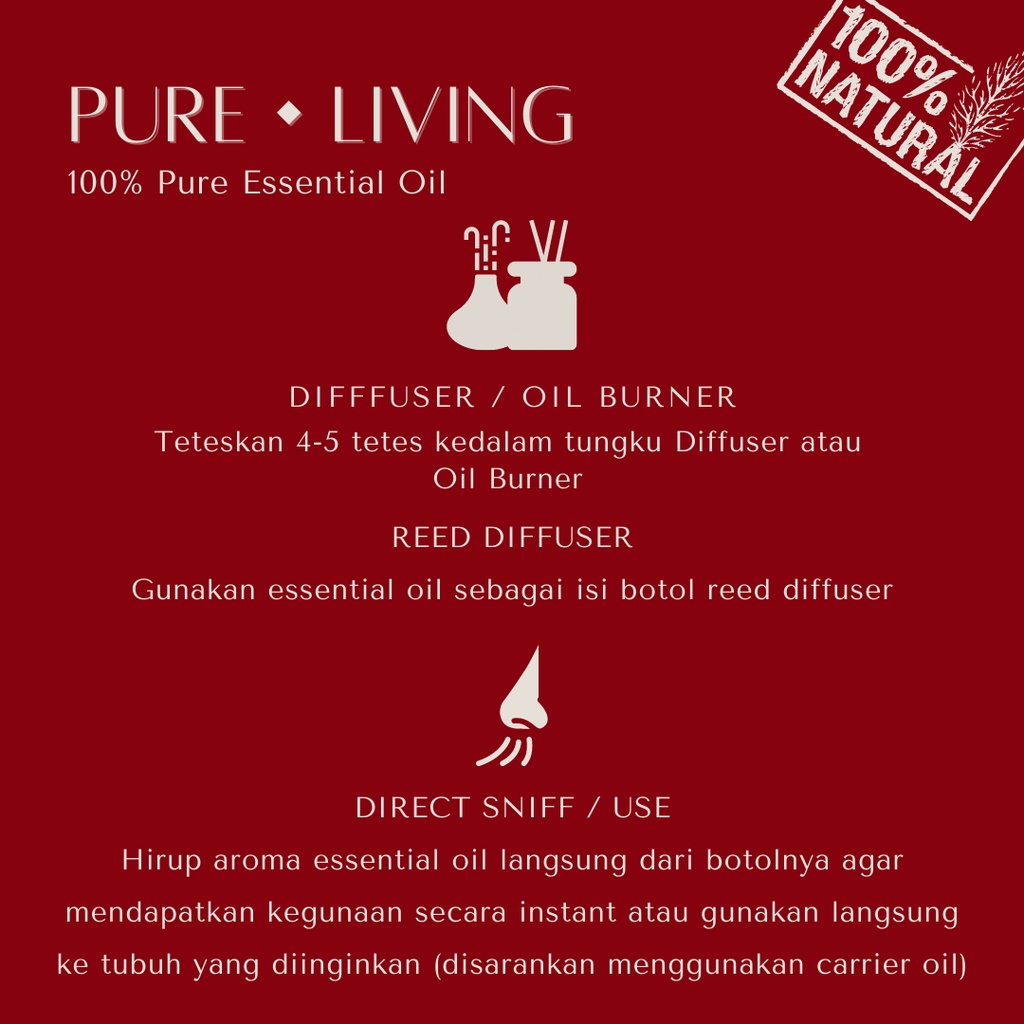 Rose - 100% Pure Essential Oil 15ml | Romantic Couple | Aromatherapy Oil 15ml | Pewangi Ruangan | Oil Aromaterapi Diffuser Oil Burner | Minyak Atsiri | Birthday Gift Ideas | Minyak Esensial | Room Fragrance Perfume | Pengharum Ruangan