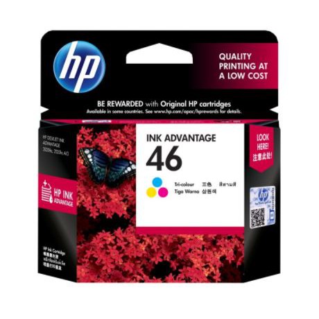 ink cartridge hp 46 colour cz638aa for printer 2020hc 2029 2520hc 4729 2529 original - Tinta 46 color