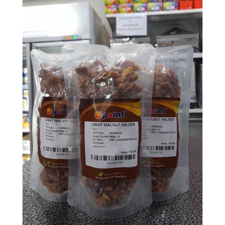 

LIGHT WALNUT HALVES &PIECES 150 GR