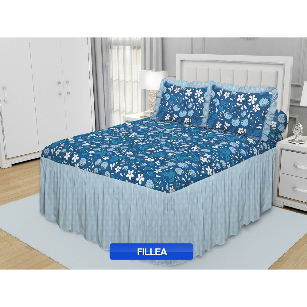 Jual California - Sprei Rumbai King Fillea (Biru) | Shopee Indonesia