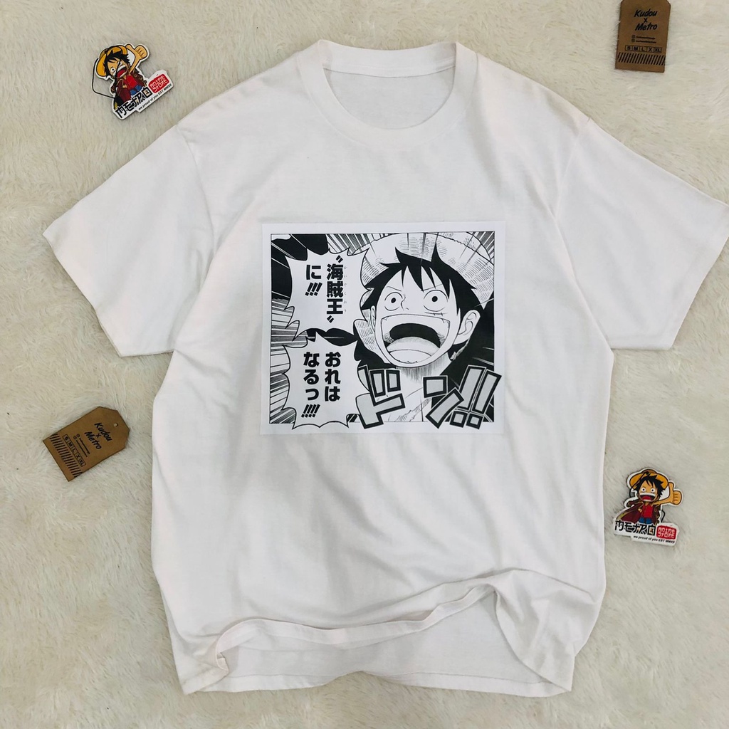 Oversized T-shirt Luffy Kaizoku-o Anime One Piece Mugiwara