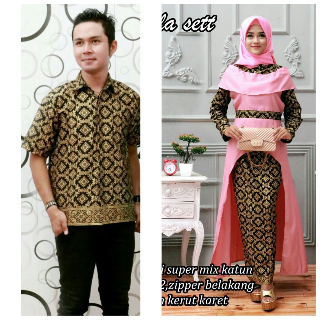 GROSIR BATIK COUPLE NABILLA SET