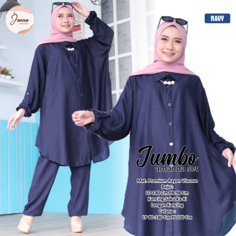 AMANDA ONE SET JUMBO LD140 XXXXXL RAYON ORIGINAL MAYRA