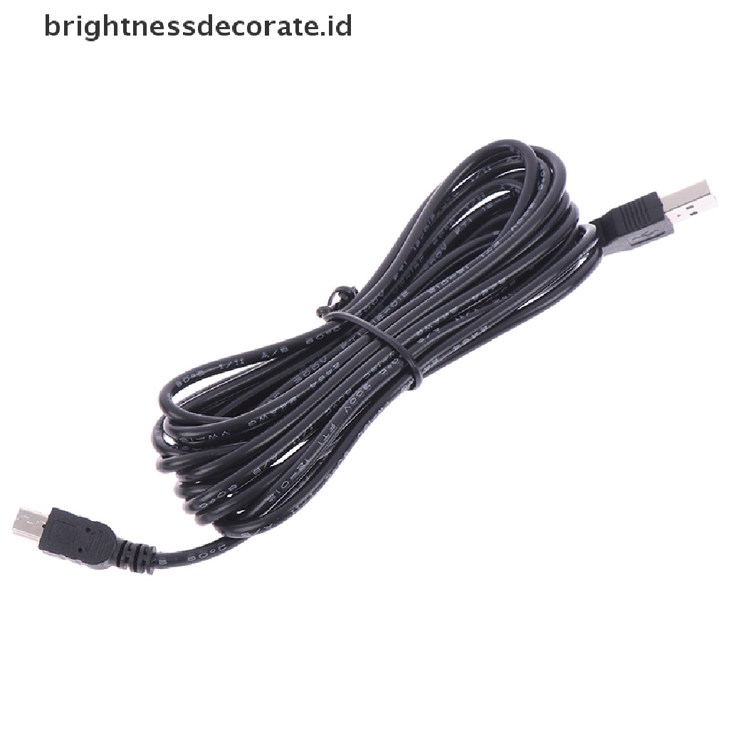 1 Pc Kabel Pengisian Daya Usb Tipe A Ke Mini 5 Pin 3.5m Untuk Gps