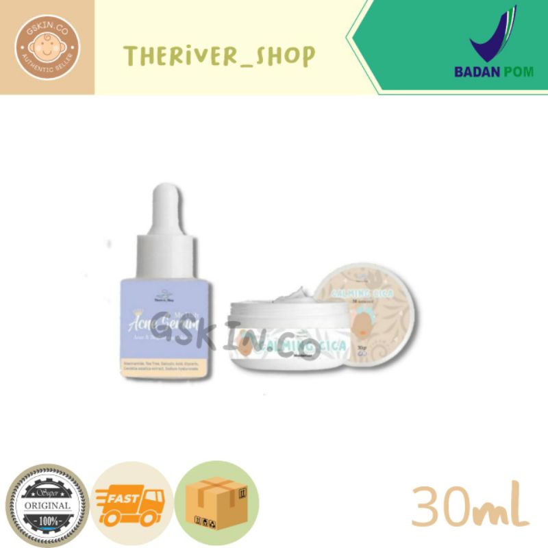 (SIAP KIRIM) THERIVER SHOP SERUM ACNE/THERIVER SHOPO MOISTURIZER