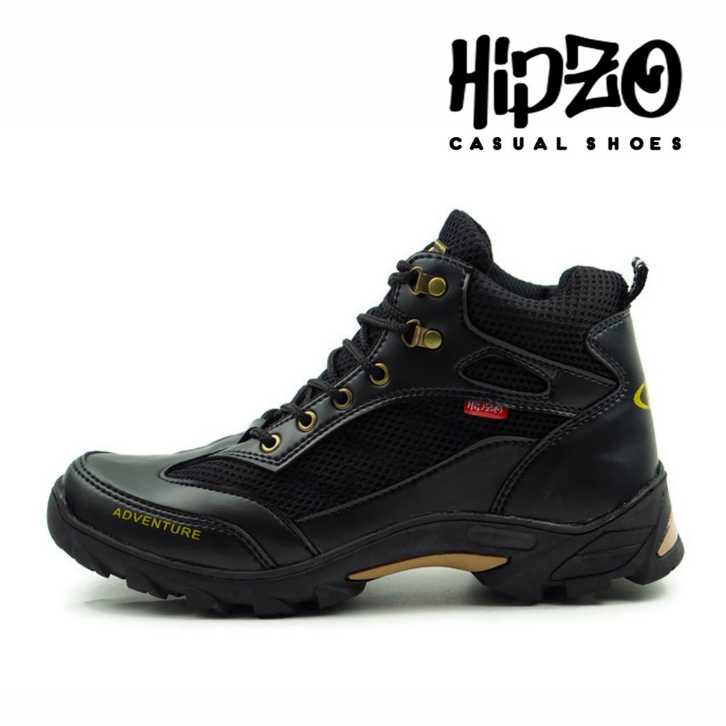 Sepatu Pria Safety boots tinggi original 100% Hipzo M-032 Pria boots Original Kasual Casual Boots kulit hiking Gunung kerja lapangan outdor