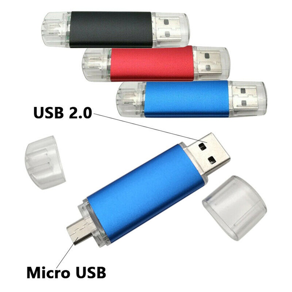 1 / 2TB OTG USB 2.0 Flash Drive Portabel 2 in 1 Untuk Ponsel Android