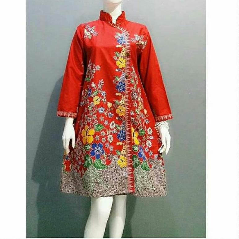0GV TUNIK BATIK BUSUI CANTIK KEKINIAN BAJU BATIK WANITA MODERN ❋ (Produk)Sale ➠