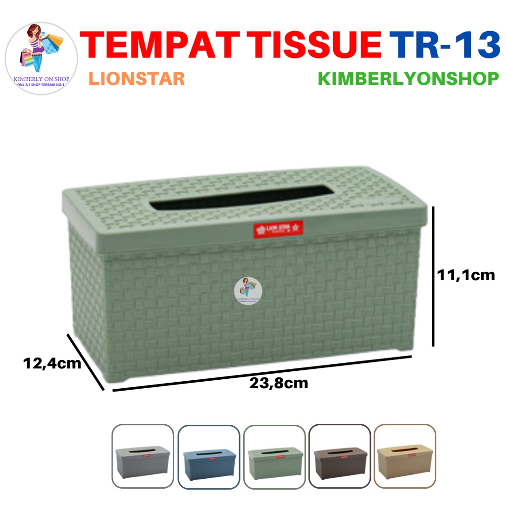 Tempat Tissue Kotak Tisu Plastik Rato Large TR 13 Lion Star