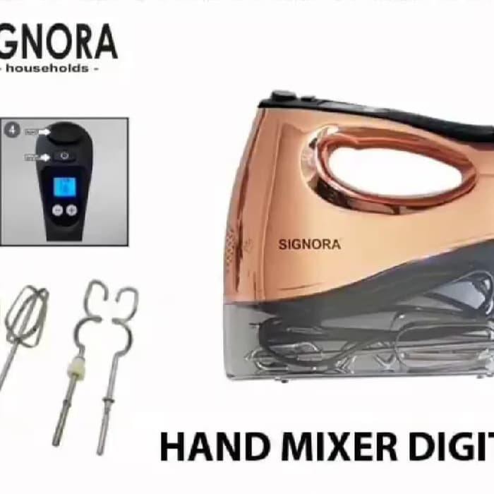 MAG-dapur- Hand mixer Digital Signora mixer kue roti donat bakpao mixer tangan Berkualitas