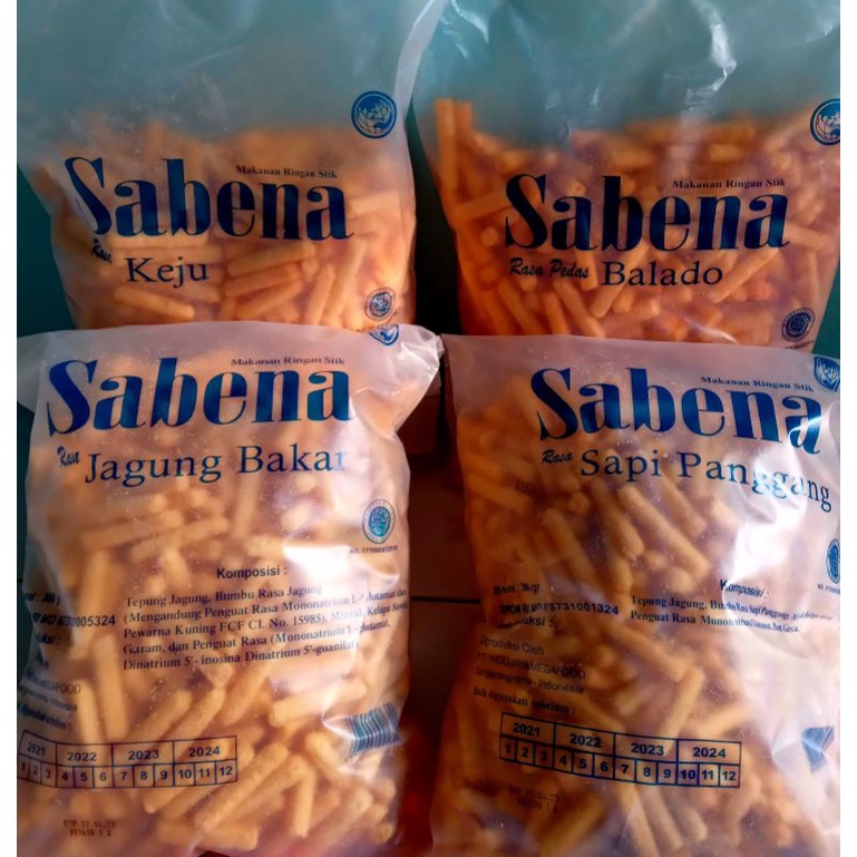 

Sabena snack 360gr - keju/Balado/Jagungbakar/sapi panggang