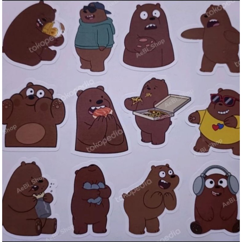 

Stiker We Bare Bears - Grizzly