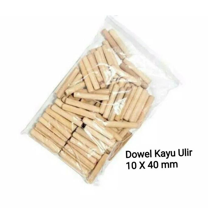 

Cuci Gudang Awal Tahun Dowel Kayu 10 x 40 Ulir Perbungkus ( 100 pcs ) Pen Sambungan Kayu Cuci Gudang