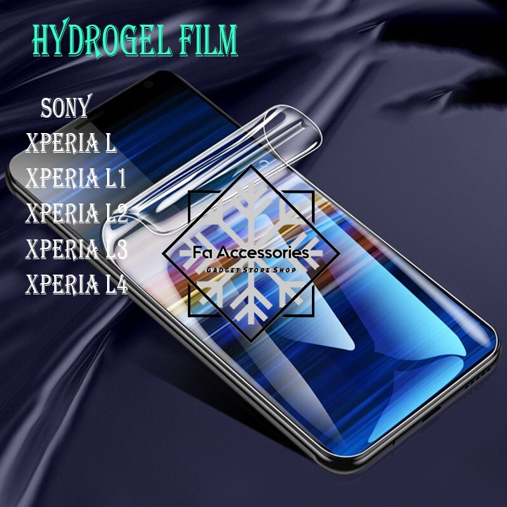 FA ANTI GORES JELLY HYDROGEL SONY XPERIA L L1 L2 L3 L4 1 2 3 4 FULL SCREEN PROTECTOR