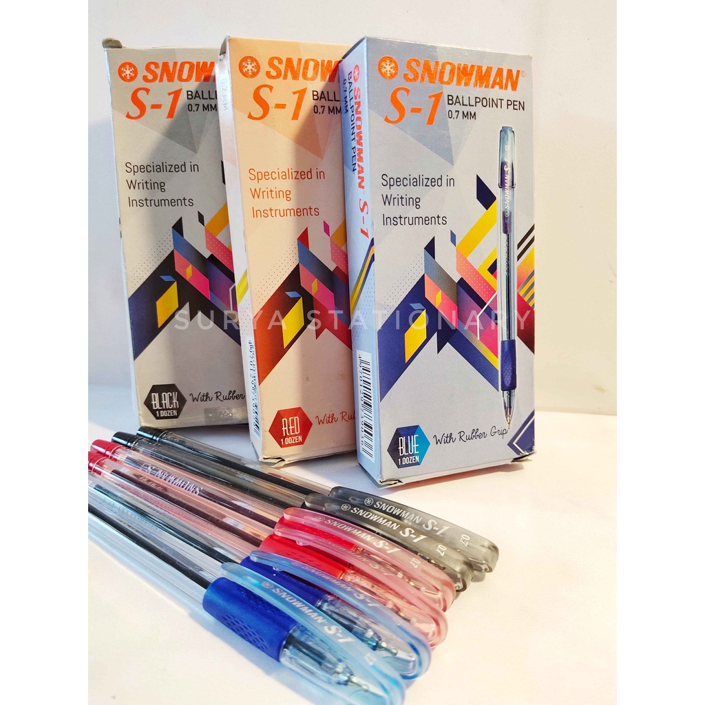 

(PAK) Pulpen Snowman S-1 / Bolpoin Snowman S-1 / Bulpen Snowman Murah
