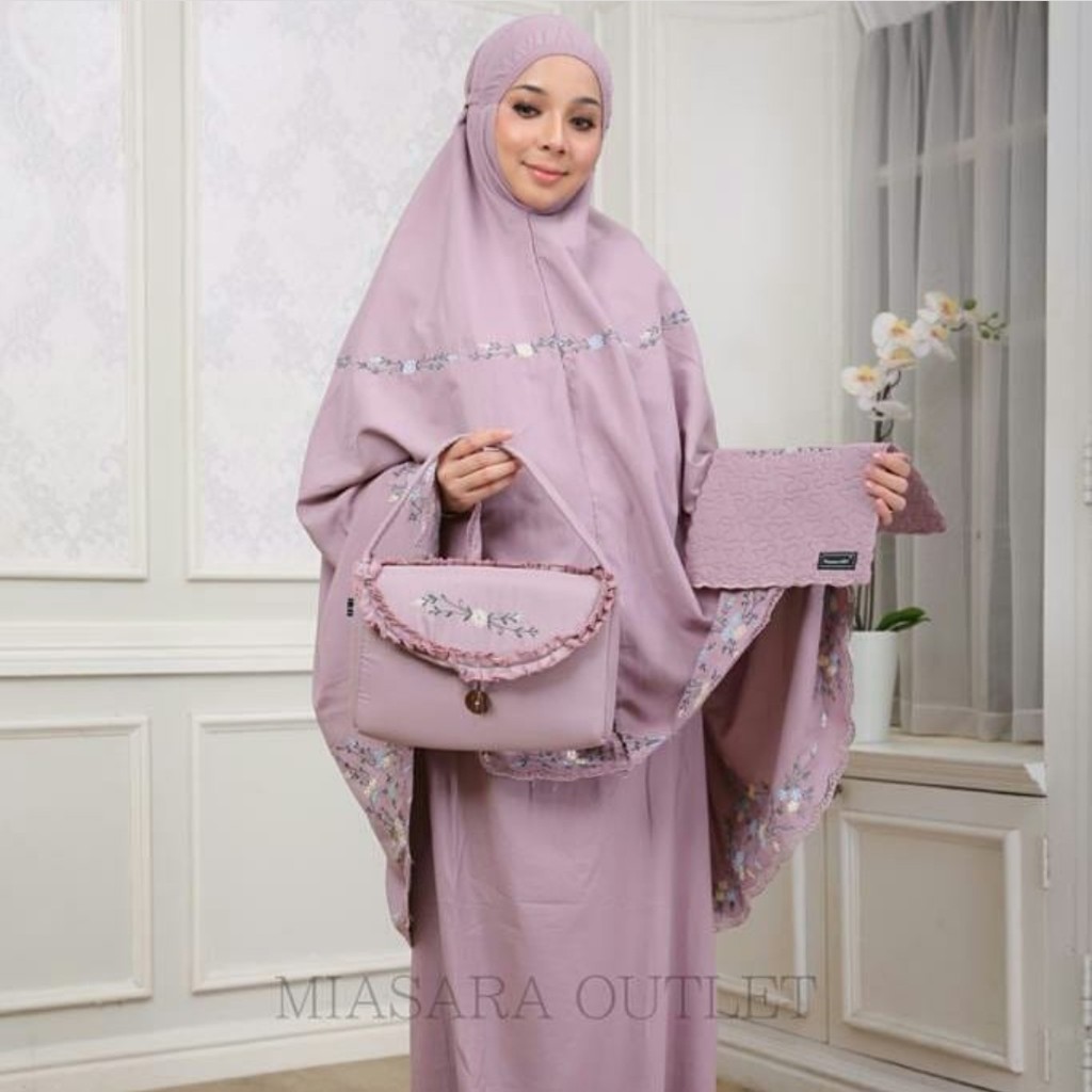 MUKENA TAS CANTIK ALESYAH RAUDOH /BAHAN KATUN BERKUALITAS DAN BISA BAYAR DITEMPAT/COD