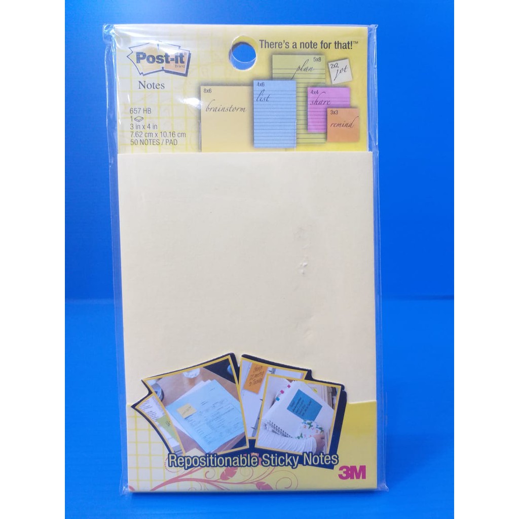 

POST IT 657 HB (7.62CM X 10.16CM) 3M/PTR700051241