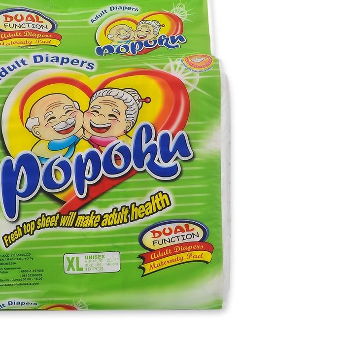 ★ POPOKU Popok Dewasa Tipe Perekat (POPOKU Adult) size XL isi 10pcs ☑