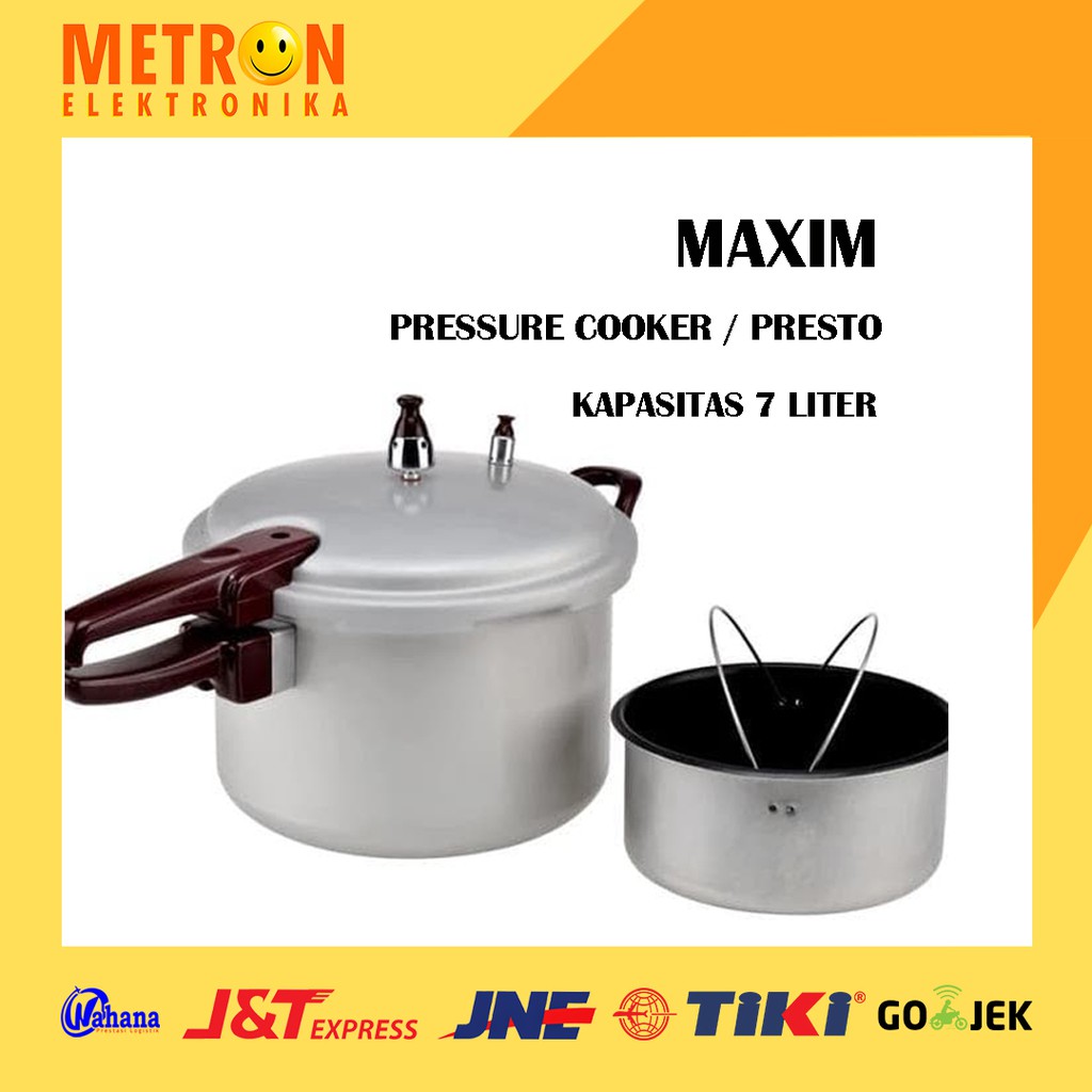 MAXIM PANCI PRESTO COOKER 7 LITER 24 CM / PRESSURE COOKER / MAXIM7LT