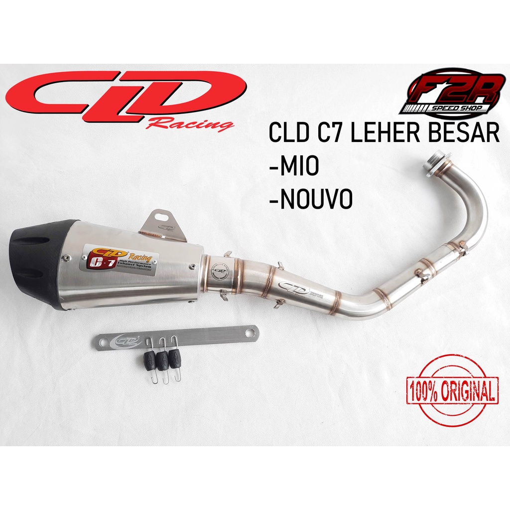 Knalpot CLD Racing Mio Sporty Smile,Mio Soul,Nouvo C7 Pipa Besar
