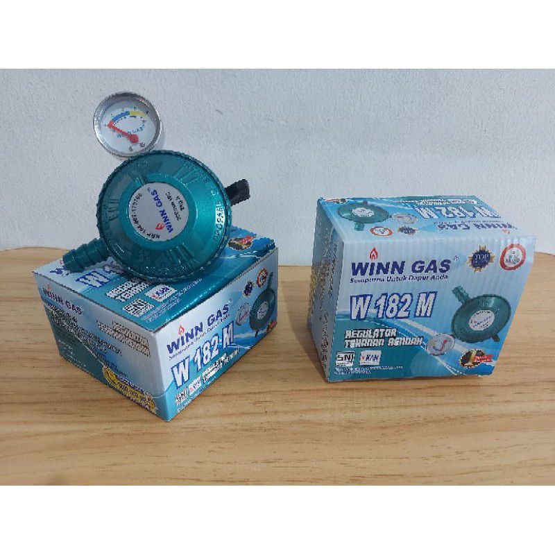 Regulator Gas LPG Winn Gas W 182 M SNI tekanan rendah meter