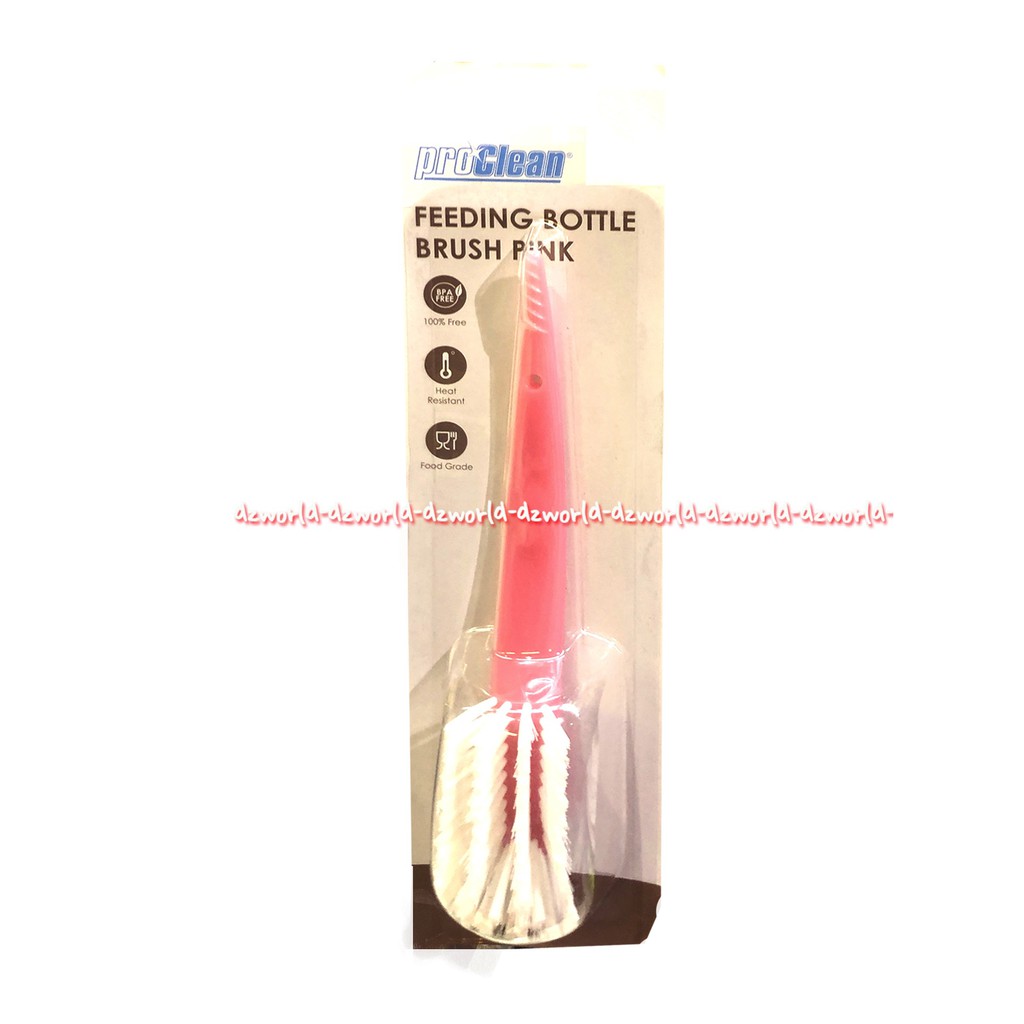 Proclean Feeding Bottle Brush Pink Sikat Botol Bayi Minuman Pro Clean