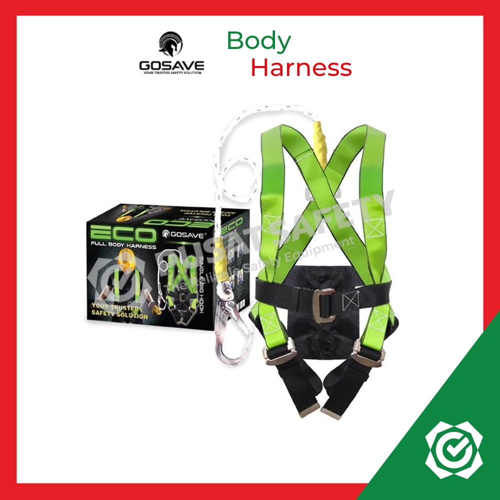 Full Body Harness Single Big Hook Besar Gosave Safety Belt