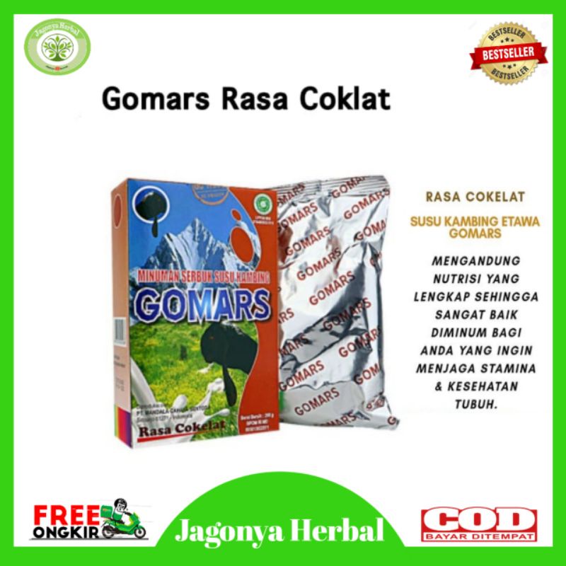 

GOMARS SUSU KAMBING ETAWA BUBUK RASA COKLAT ORIGINAL - KAYA FLOURIN FORMULA ISI 200 GR