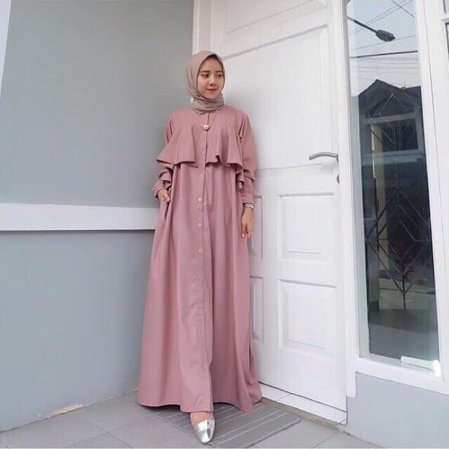 GAMIS MUSLIM AIRA CAPE BALOTELLI - Gamis Maxi Simple Long Dress