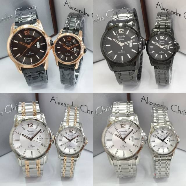 Jam Tangan Alexander Christie 8325 AC 8325 Tali Stainless Mesin Baterai Original garansi 1thn