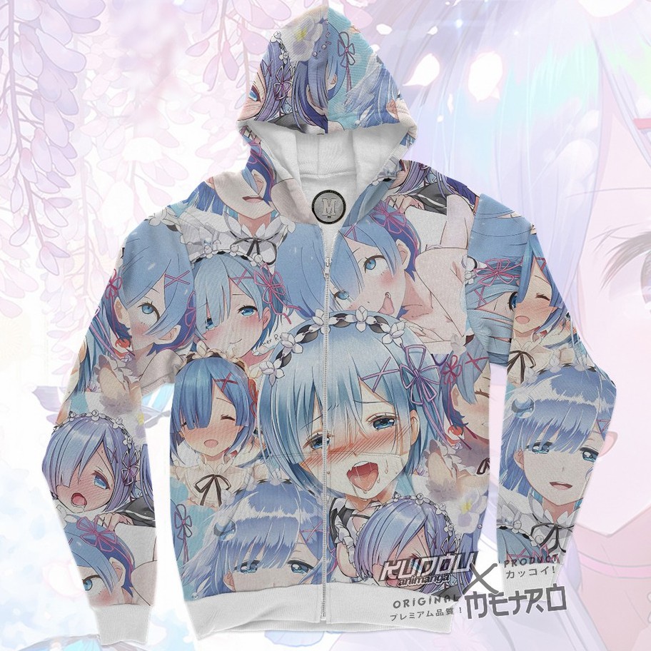 Jaket Ahegao Rem Anime Manga Re Zero Premium Adidaspoly