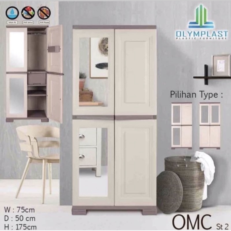 lemari olymplast omc st 2