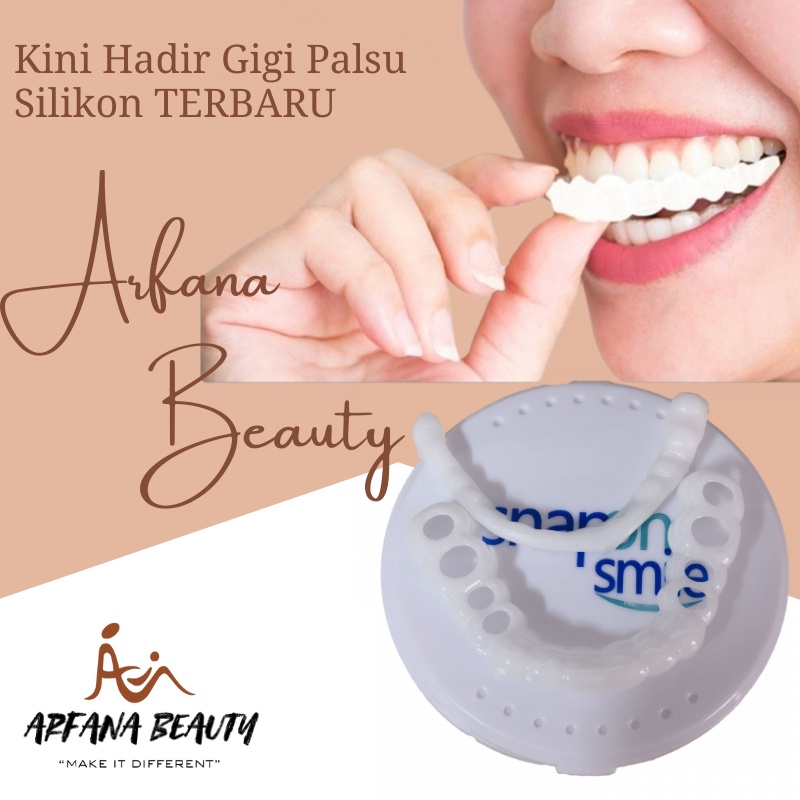 Gigi Palsu Silikon Alami Snapon Smile Putih 100% ORIGINAL Authentic