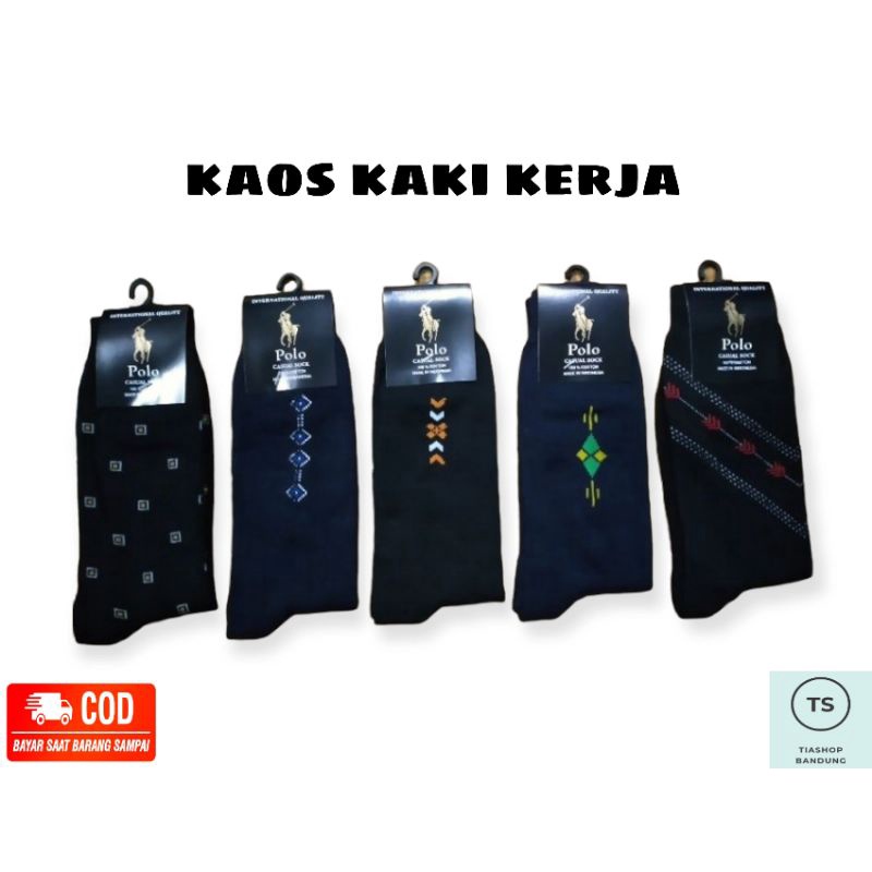 Kaos Kaki Kantor Panjang Pria || Kaos Kaki Kerja || Kaos Kaki Kantoran Motif