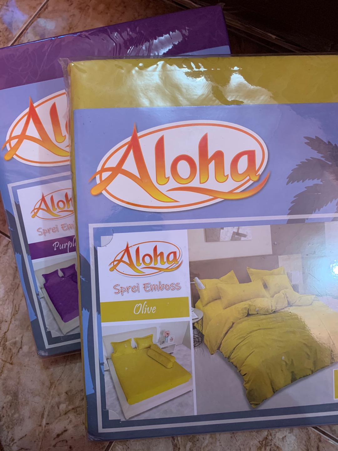 Sprei Aloha Lady Rose Size (180x200) King Size Polos Emboss Terlaris Dan Termurah Adem Dan Lembut