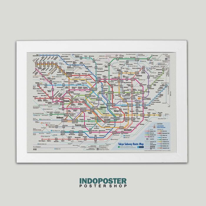 

Poster Peta Map Rute Kereta Tokyo Subway Route A2 60X40cm