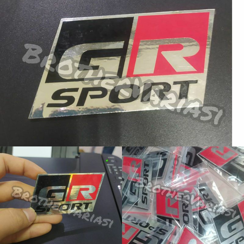 Emblem STIKER GR SPORT AGYA 2021 Depan Belakang