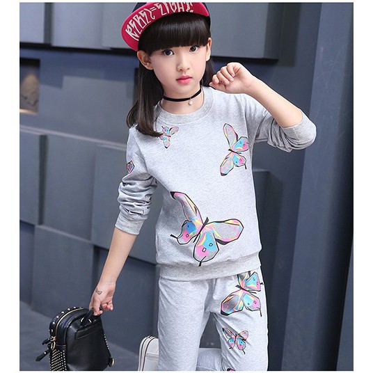 HappyOliver PASSWORD BUTIE Setelan Sweater 1 - 7 Tahun Baju Anak BerKualitas