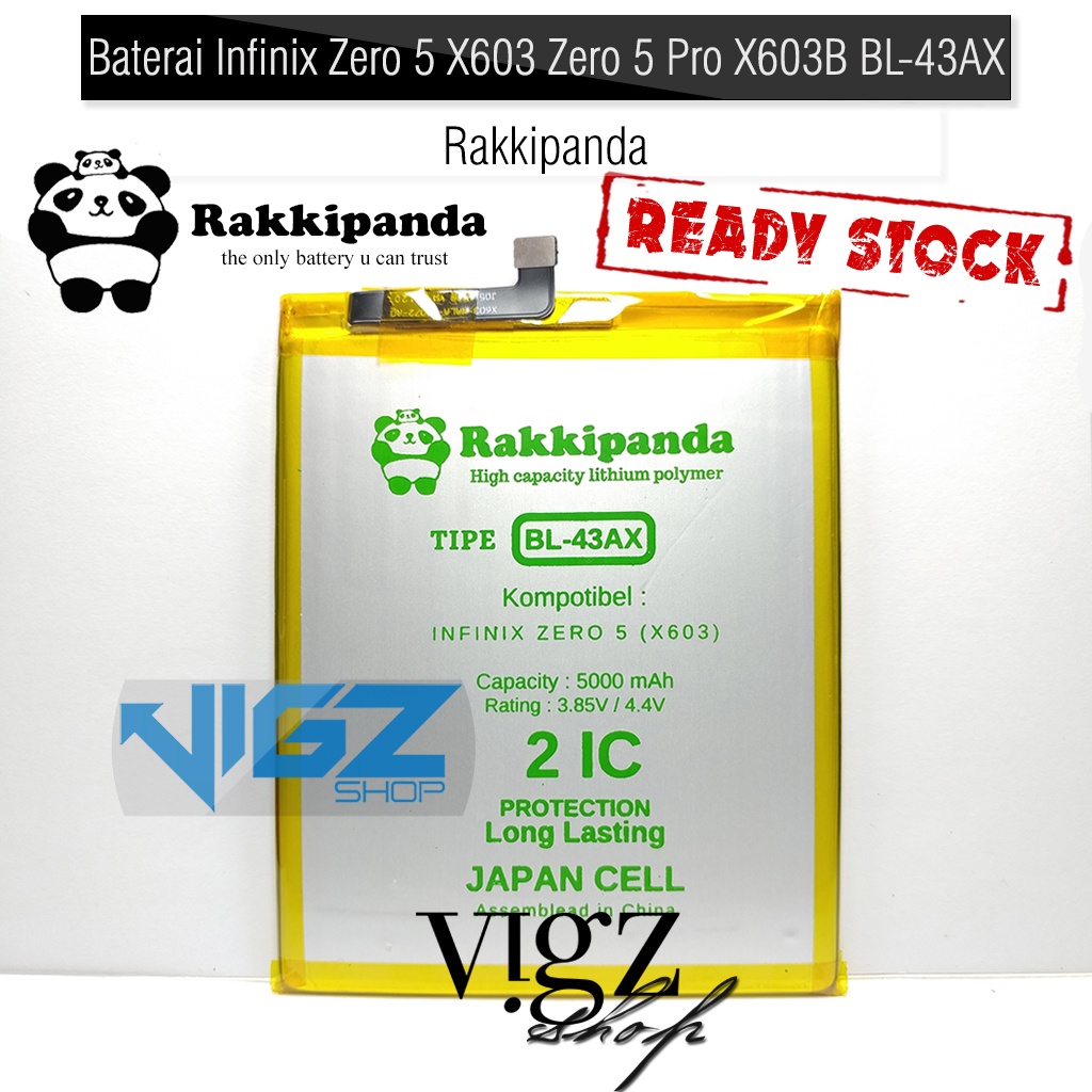 Baterai Infinix Zero 5 X603 Zero 5 Pro X603B BL-43AX Rakkipanda