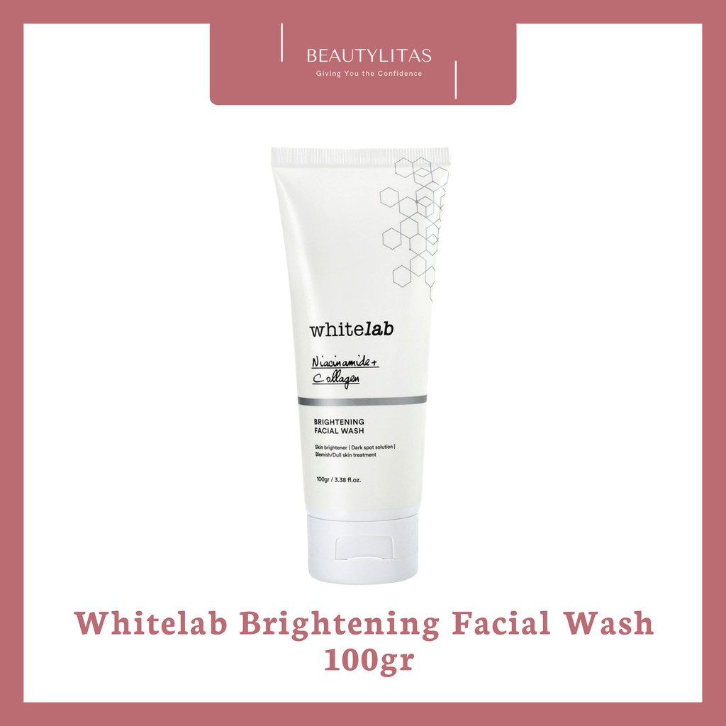 WHITELAB Brightening Facial Wash Dengan kandungan utama NIACINAMIDE