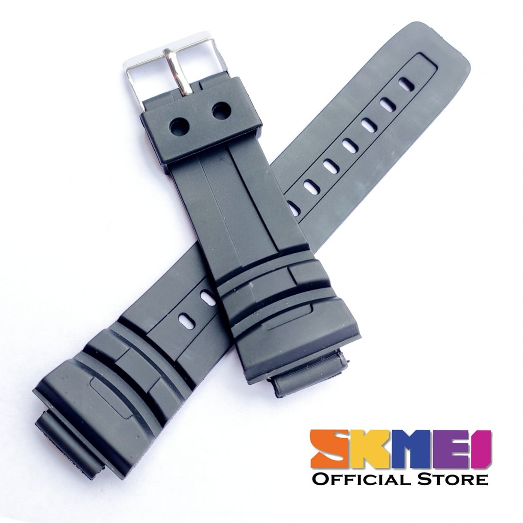Strap tali jam tangan Skmei 1243 SKMEI 1243 Hitam tali skmei.