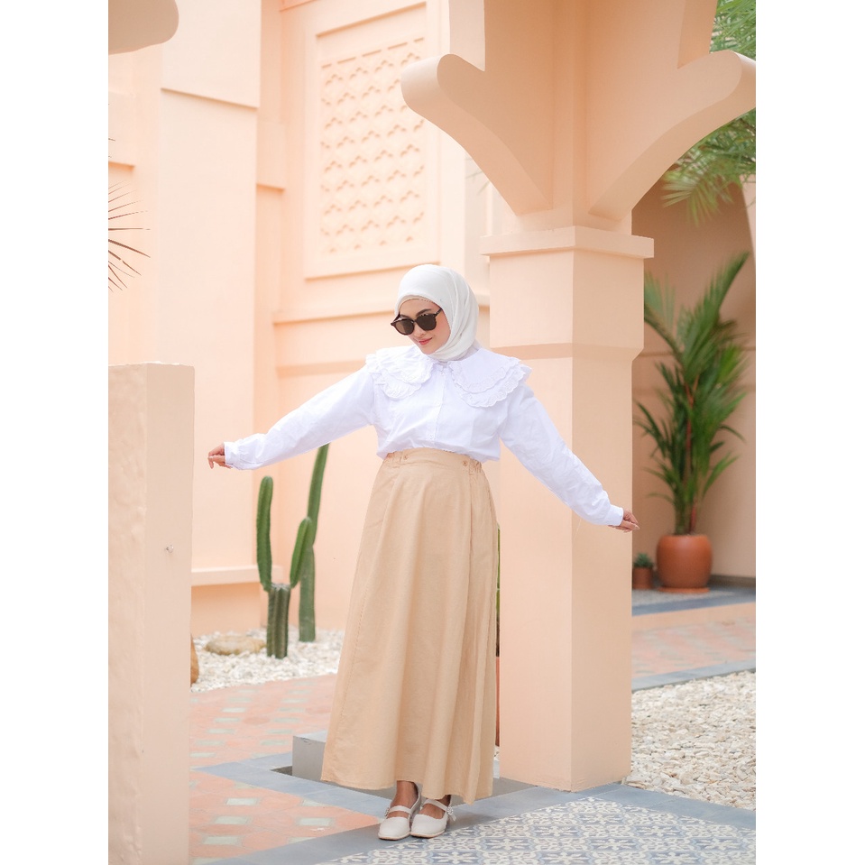 NATHAS SKIRT - FLOTTILICIOUS / rok wanita / rok murah / rok polos / rok muslimah
