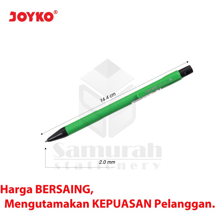 

Hadir Pensil Mekanik Joyko Mp-49 Isi Besar 2.0Mm / Mechanical Pencil Mp 49 Hemat