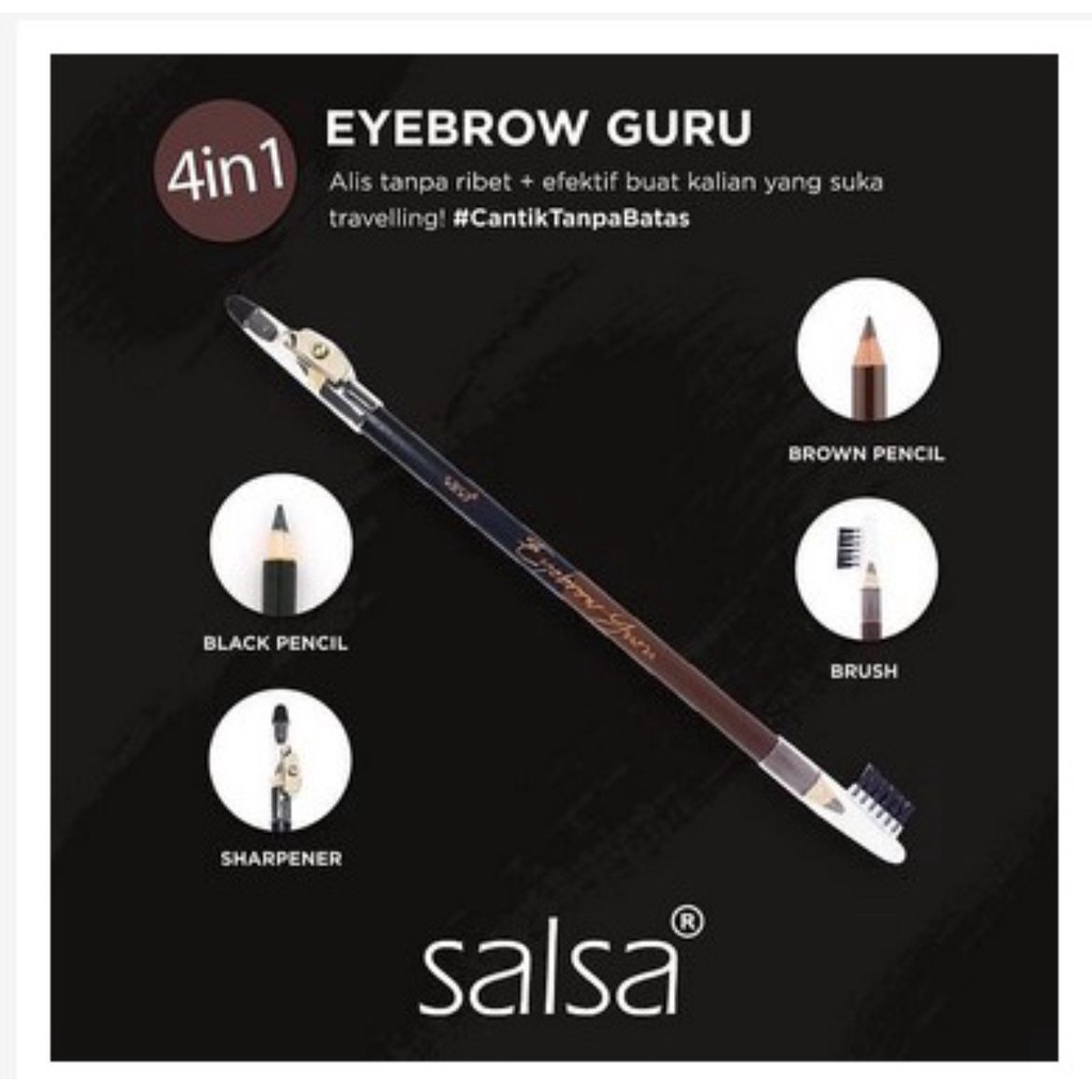 (COD) SALSA Eyebrow Guru - SALSA PENSIL ALIS 4 IN 1 ORIGINAL