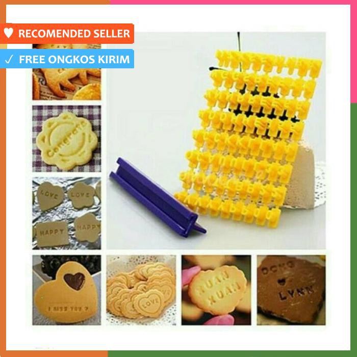CETAKAN HURUF FONDANT/BISKUIT