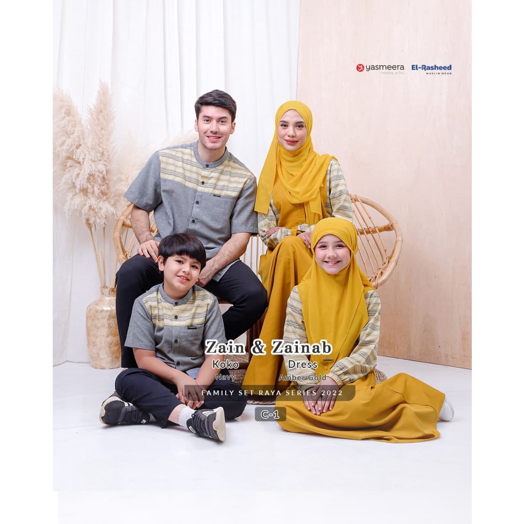 KHIMAR HAFIA KIDS (PASANGAN ZAINAB DRESS KIDS) FAMILY SET By YASMEERA