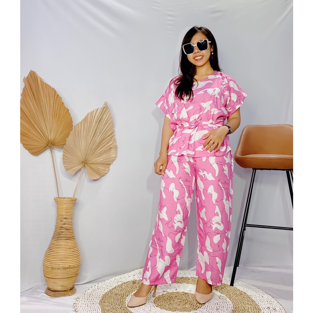 Setelan Panjang Bali-SET RUMBLE PING